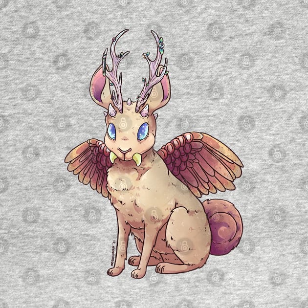 Pastel Wolpertinger by MedussaSolar